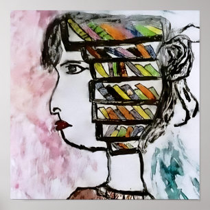 Mind Reader Art Print - Boekenplank Face