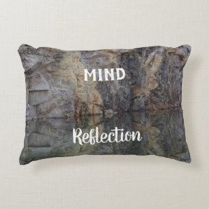 Mind Reflection Rock Wall Inspirerend Accent Kussen