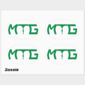 Mind the gap - groene tekst sticker (Vel)