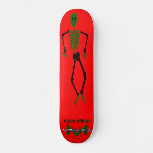 Mindcleaner Skelleton Skateboard (Voorkant)