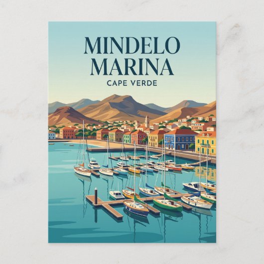 Mindelo Marina Kaapverdië Briefkaart (Voorkant)