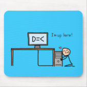 "Minder dan drie" mousepad Muismat (Voorkant)