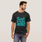 Minder Denken Meer Doen Motivatie T-shirt (Voorkant volledig)