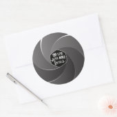 Minder doen met meer focus ronde sticker (Envelop)