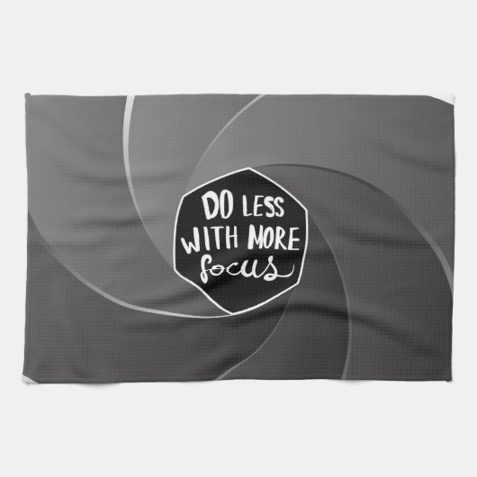 Minder doen met meer focus theedoek (Horizontaal)