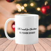 Minder e-mails voor kerst | grappig werk koffiemok