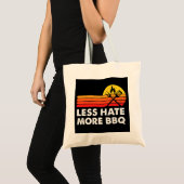 Minder gehaat meer BBQ roken Vlamt Stadt Stadsvlee Tote Bag (Voorkant (product))