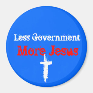 Minder gov't_Meer Jesus_Car Magnet Magneet