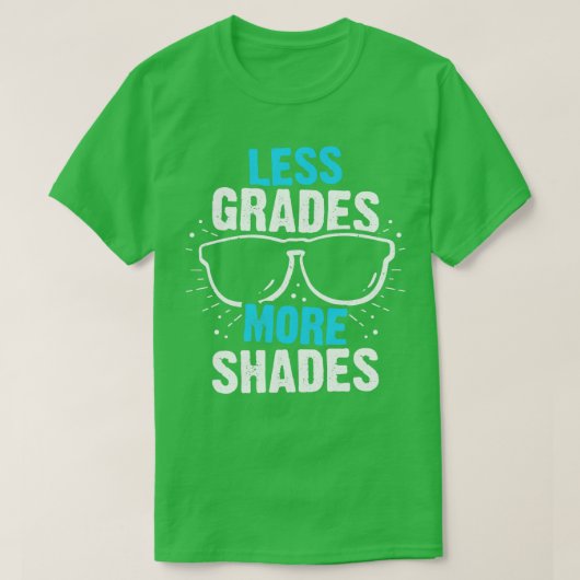 Minder graden meer schaduwen t-shirt (Design voorkant)