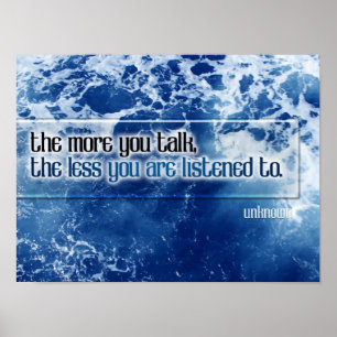 Minder Inspirerend Poster spreken