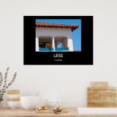 Minder is genoeg Demotivationeel Poster (Keuken)