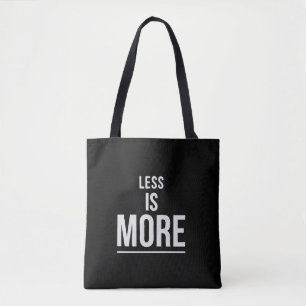 Minder Is Meer Krachtige Minimalistische Motivat Draagtas