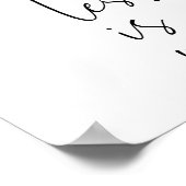 Minder is meer | Minimale Inspirerend prijsopgave Poster (Hoek)