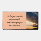 Minder je reageert op negatieve mensen zonsonderga bureaumat (Voorkant)