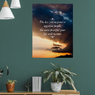 Minder je reageert op negatieve mensen zonsonderga poster