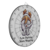 Minder knallen, meer waggen dartbord (Voorkant Links)