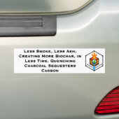 minder koolstofassequesters bumpersticker (Op auto)