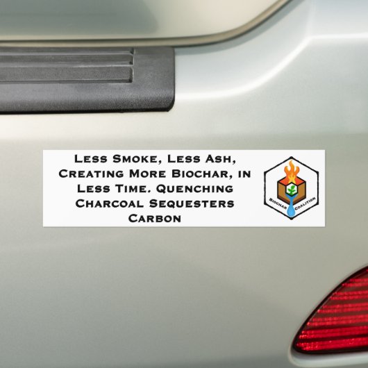 minder koolstofassequesters bumpersticker (Op auto)