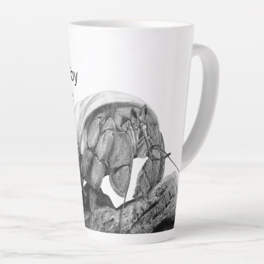 Minder krabby heeft koffie nodig Ecuadorian Hermit Latte Mok (Rechterhoek)