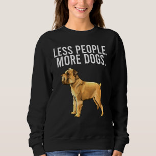 Minder mensen meer honden Brussel Griffon Introver Trui