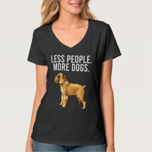 Minder Mensen Meer Honden Brussels Griffon Introve T-shirt