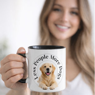 Minder Mensen, Meer Honden – Minimalistische Honde Mok