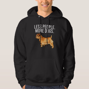 Minder mensen meer honden Norfolk Terrier Introver Hoodie