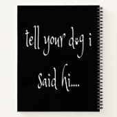 Minder mensen meer honden Notitieboek (Achterkant)