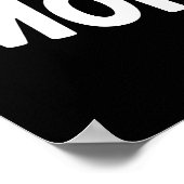 Minder mensen meer honden poster (Hoek)