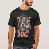 Minder mensen meer honden t-shirt (Voorkant)