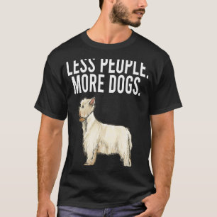 Minder mensen meer honden West Highland White Terr T-shirt