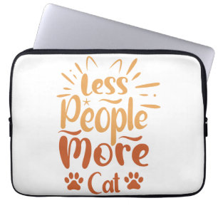 Minder mensen meer kat laptop sleeve