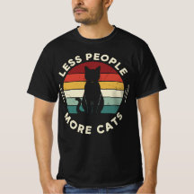 Minder Mensen Meer Katten | Grappig Retro Kattenli