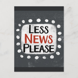 Minder nieuws alstublieft Briefkaart