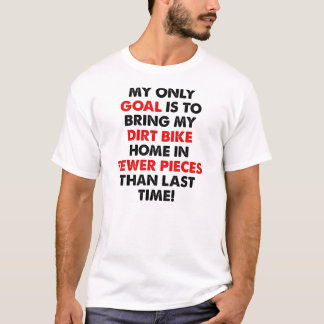 Minder Onderdelen Dirt Bike Motocross Grappig T-sh T-shirt