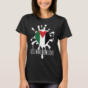 Minder oorlog meer liefde voor Palestina Palestijn T-shirt