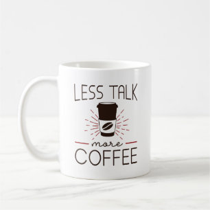 Minder praten meer koffie koffiemok