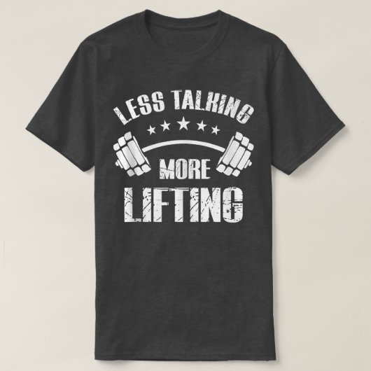 Minder Praten Meer Trainen Voor Mannen  T-shirt (Design voorkant)