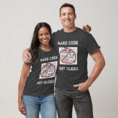 Minder Slideware Meer software T-shirt (Unisex)