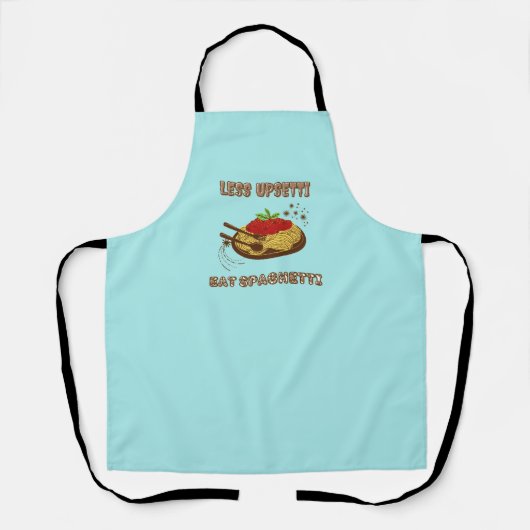 Minder storen meer spaghetti   schort (Voorkant)
