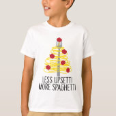 Minder storen meer spaghetti t-shirt (Voorkant)