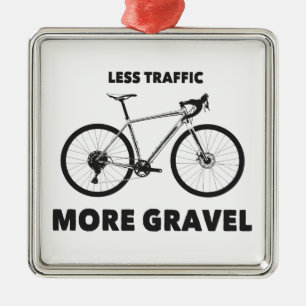Minder Verkeer Meer Grind Metalen Ornament