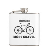 Minder verkeer meer snelheid heupfles (Voorkant)