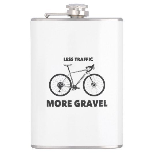 Minder verkeer meer snelheid heupfles (Voorkant)