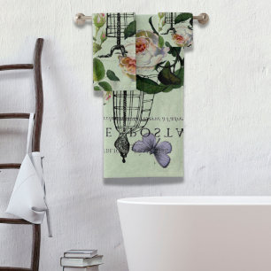 minder vintage french rose butterfly paris