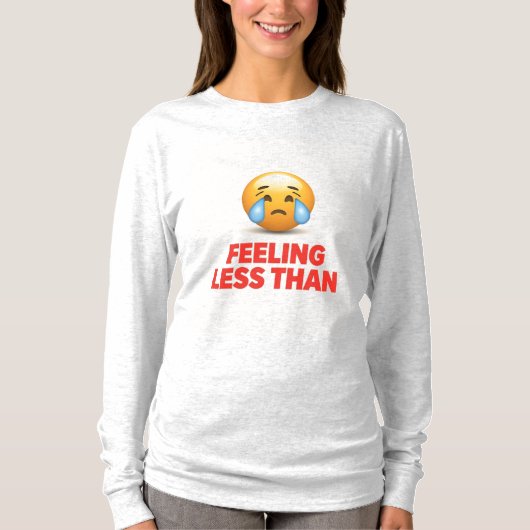 Minder voelen dan t-shirt (Voorkant)