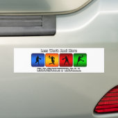 Minder werk en meer basketbal bumpersticker (Op auto)