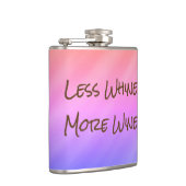 Minder wijn meer wijn. *Funny Gift* Heupfles (Rechts)