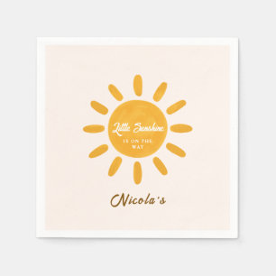Minder zonneschijn Zonne baby shower servetten