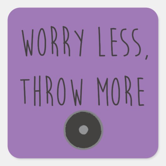 Minder zorgen, meer discussiëren - Discus Stickers (Voorkant)